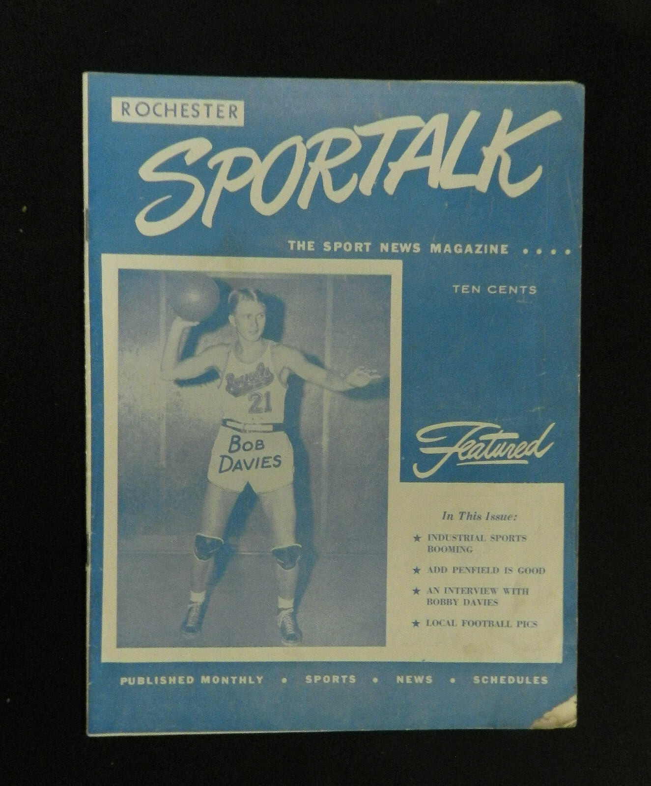 1947 SPORTS TALK MAGAZINE BOB DAVIES ROCHESTER NY