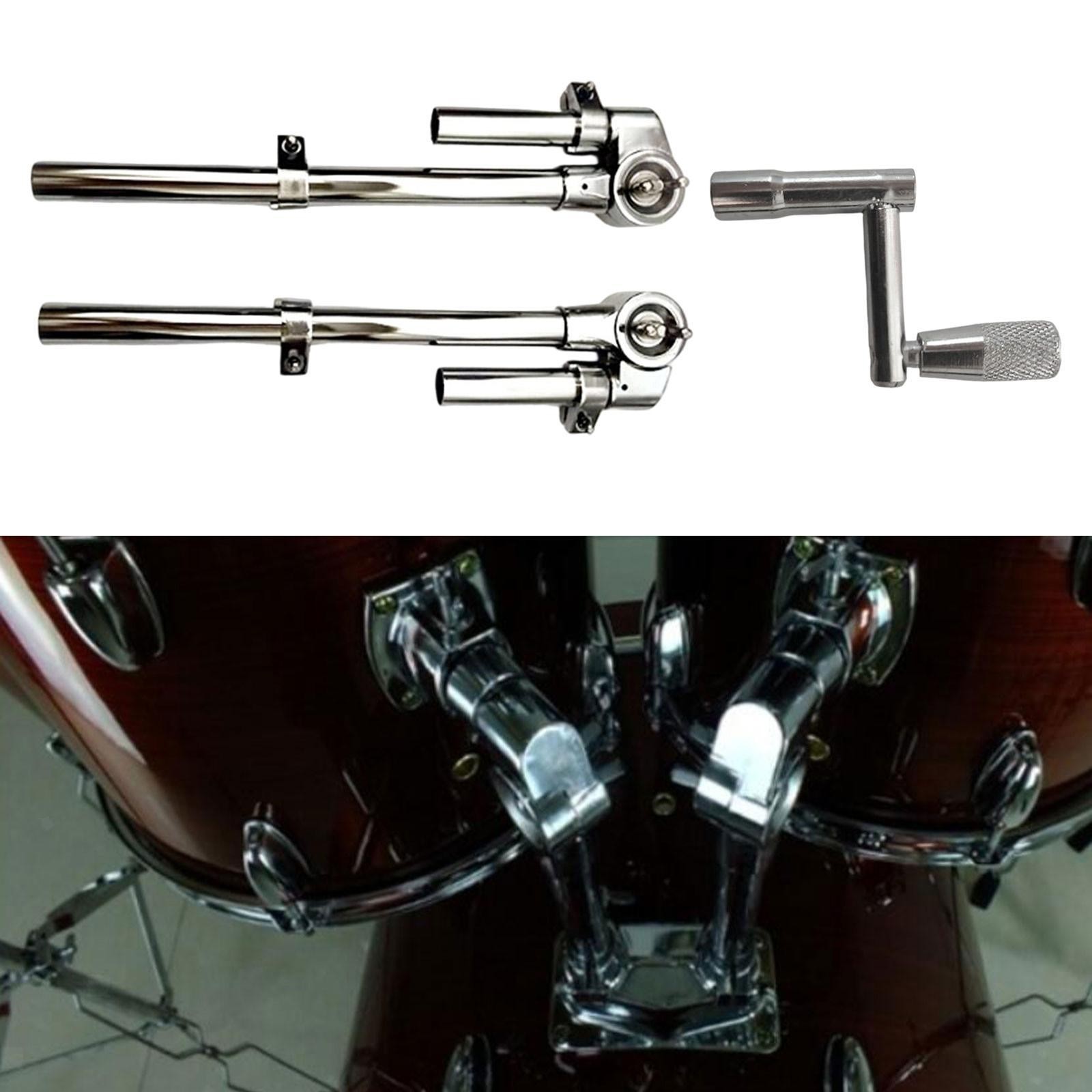 2x Tom Drum Mount Brackets Musical Instrument Accessories Display Stand Holders