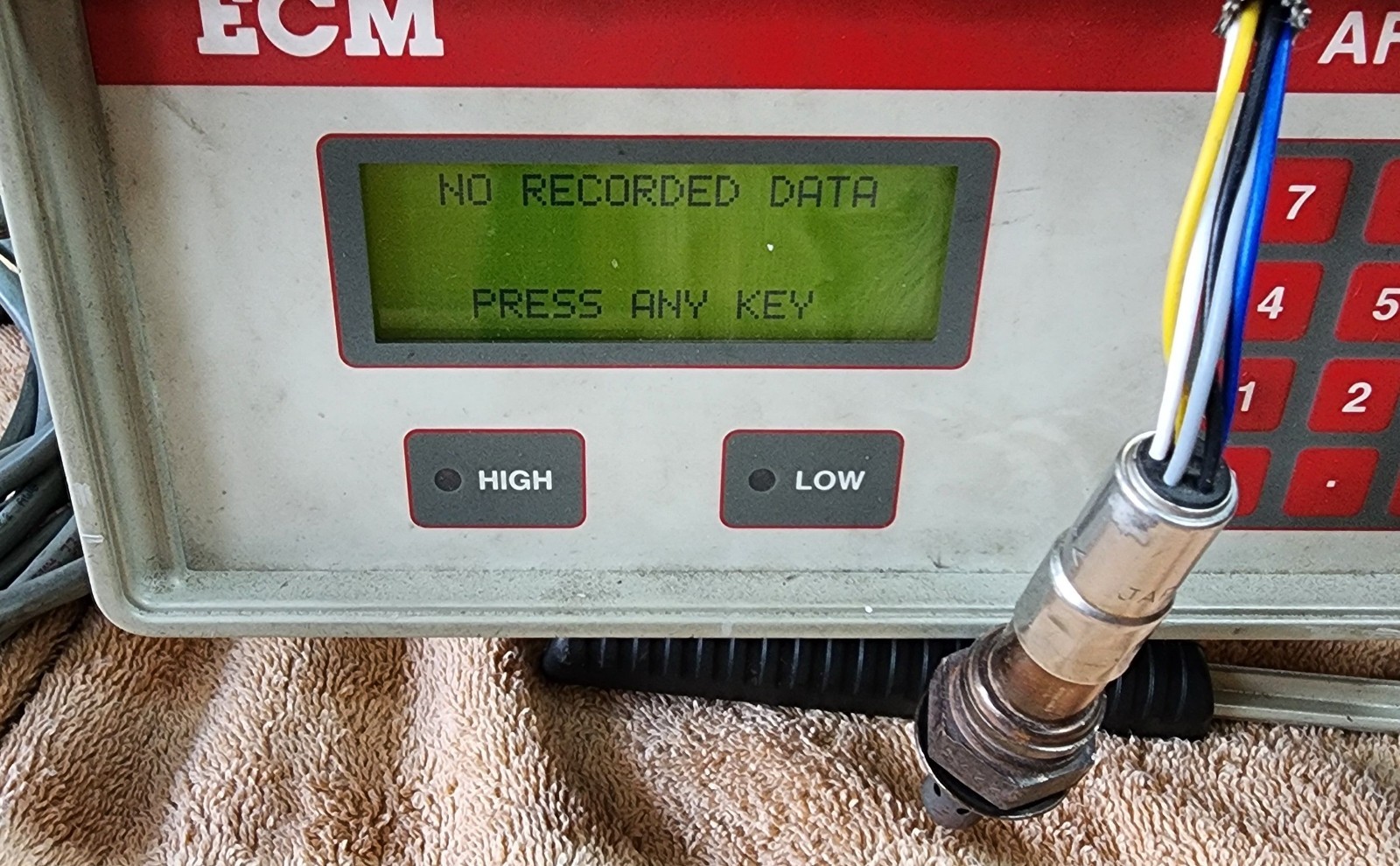 ECM AFRecorder 2400G AFR lambda wideband meter w RPM ignition spark timing MAP