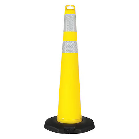 Zoro Select 45Yj67 Traffic Cone, Polyethylene, Engineer, 42 In Height, 4.23
