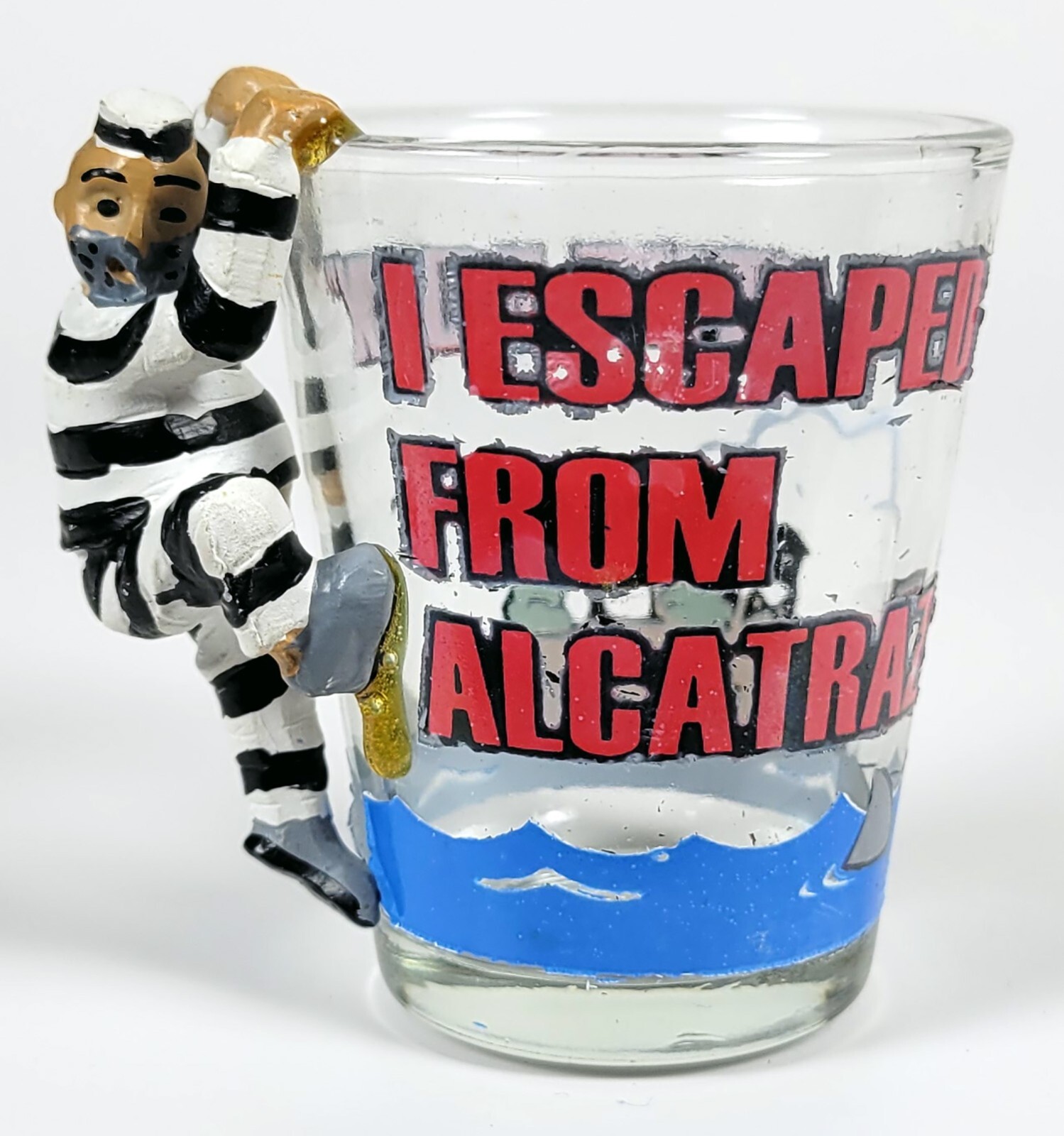I Escaped From Alcatraz - The Rock - Shot Glass - Prisoner On Outside