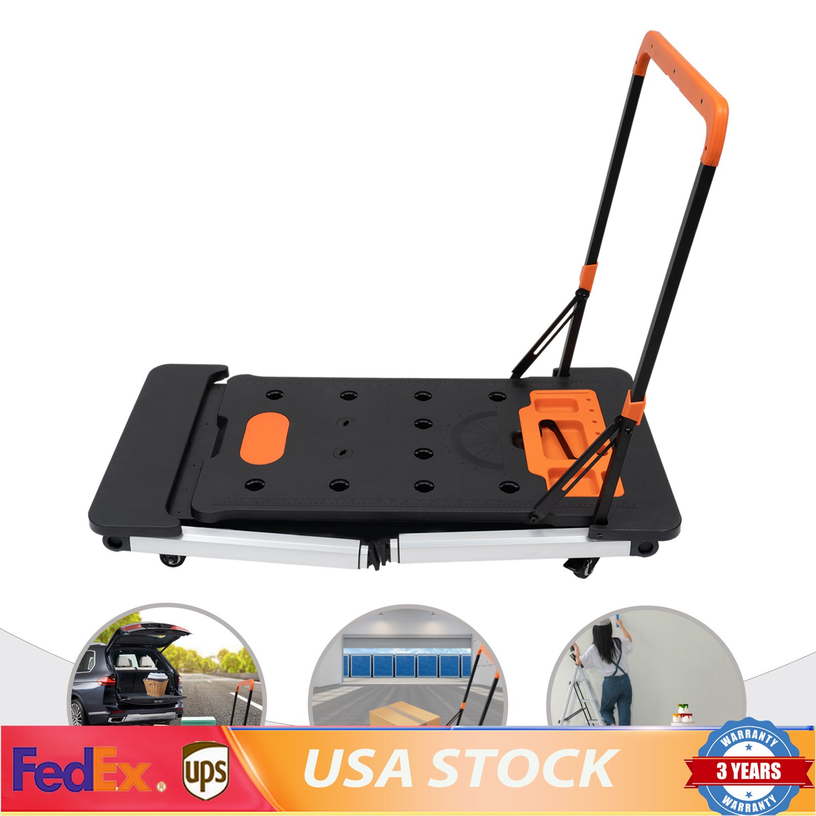 7-in-1 Portable Workbench Folding Sawhorse Work Table Load Capacity 550LBS USA