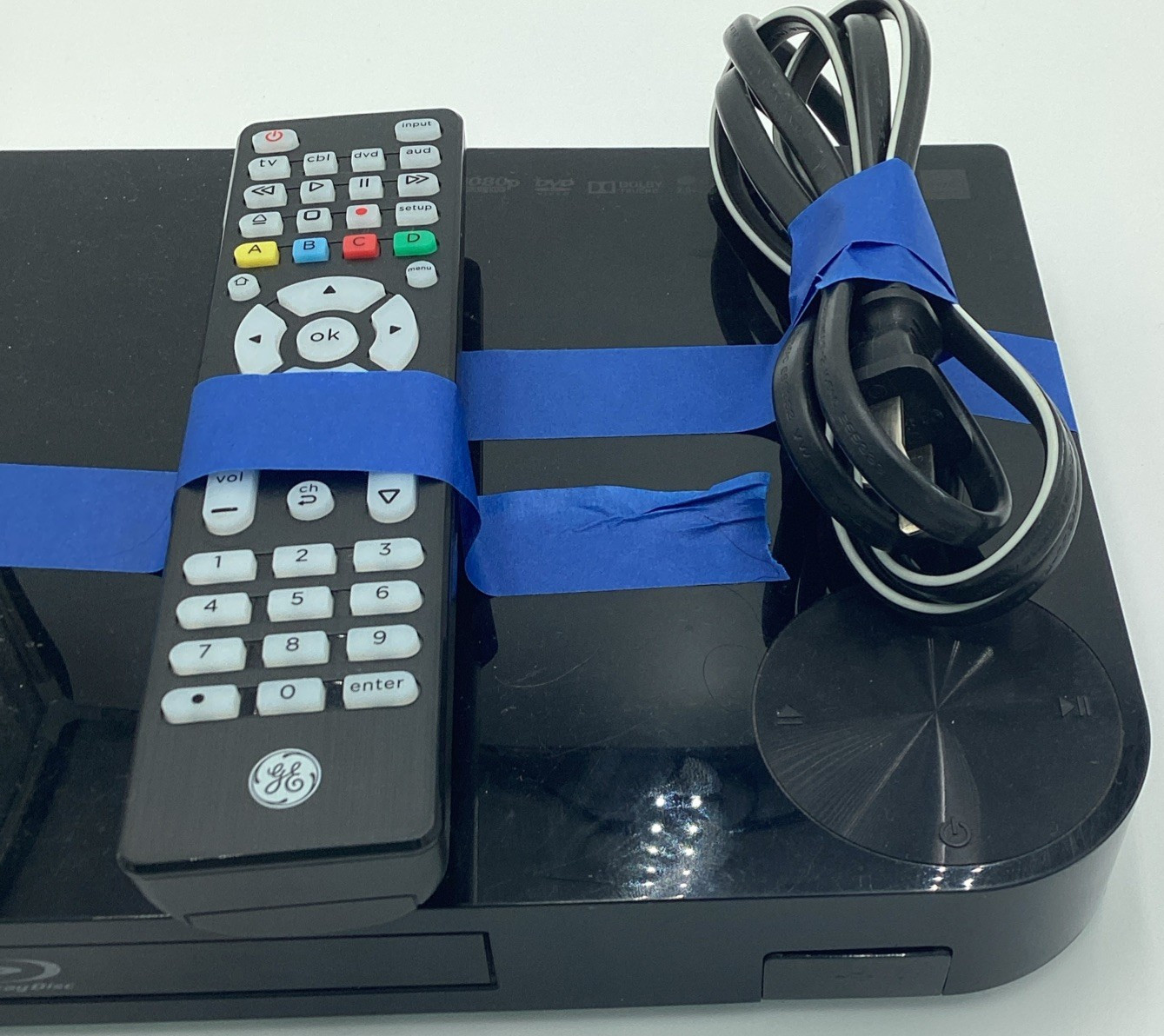 Samsung BDJ5700 Smart Blu-ray DVD Player Tested And Working. Universal Remote