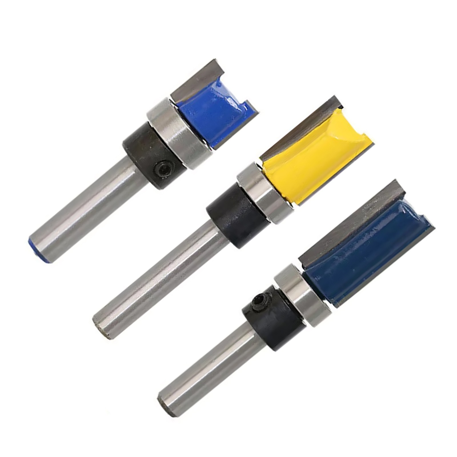 3x 1/4 Shank Extra Cutting Straight Router Bit Flush Trim Pattern Milling Cutter
