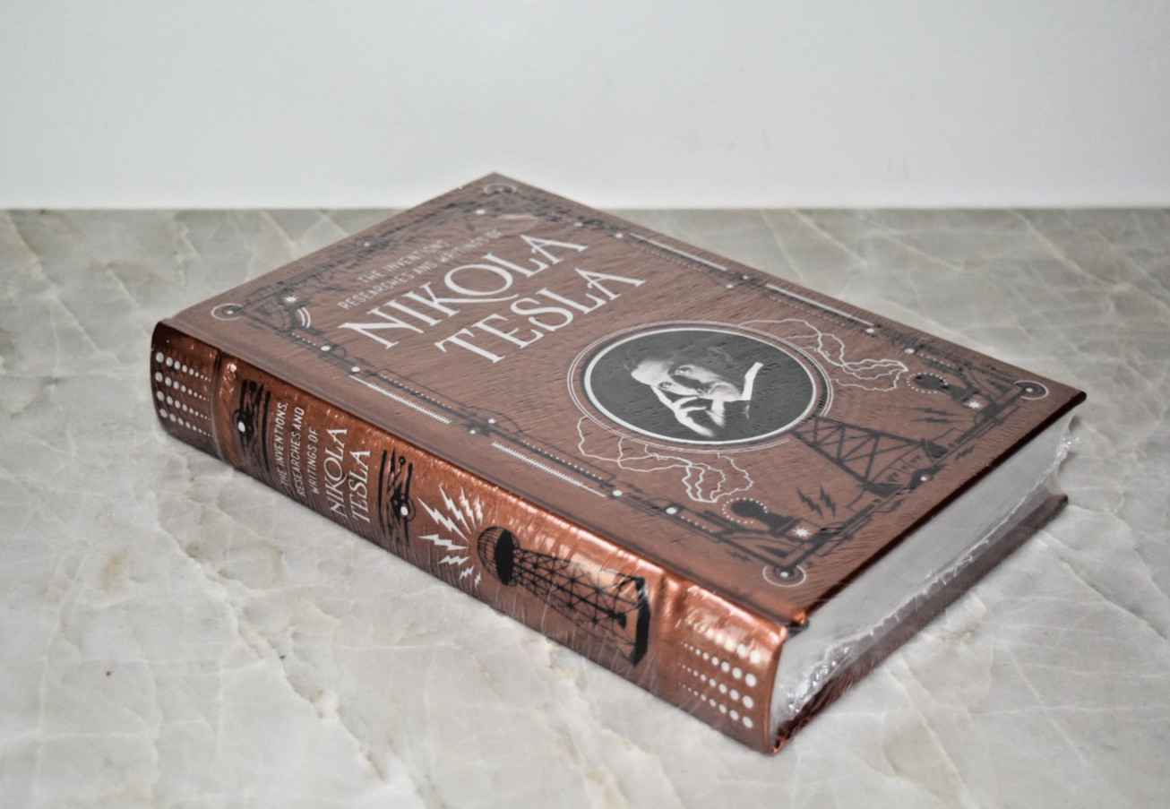 Inventions Researches Writings Nikola Tesla Illustrated Sealed Leather Hardcover