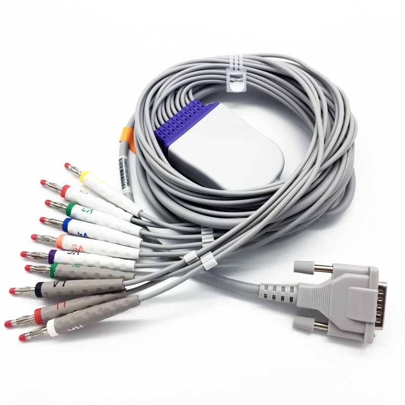 ECG EKG Leadwire Cable 10-Leads, Banana 4.0 AHA,for Schiller/Bionet(Short screw)