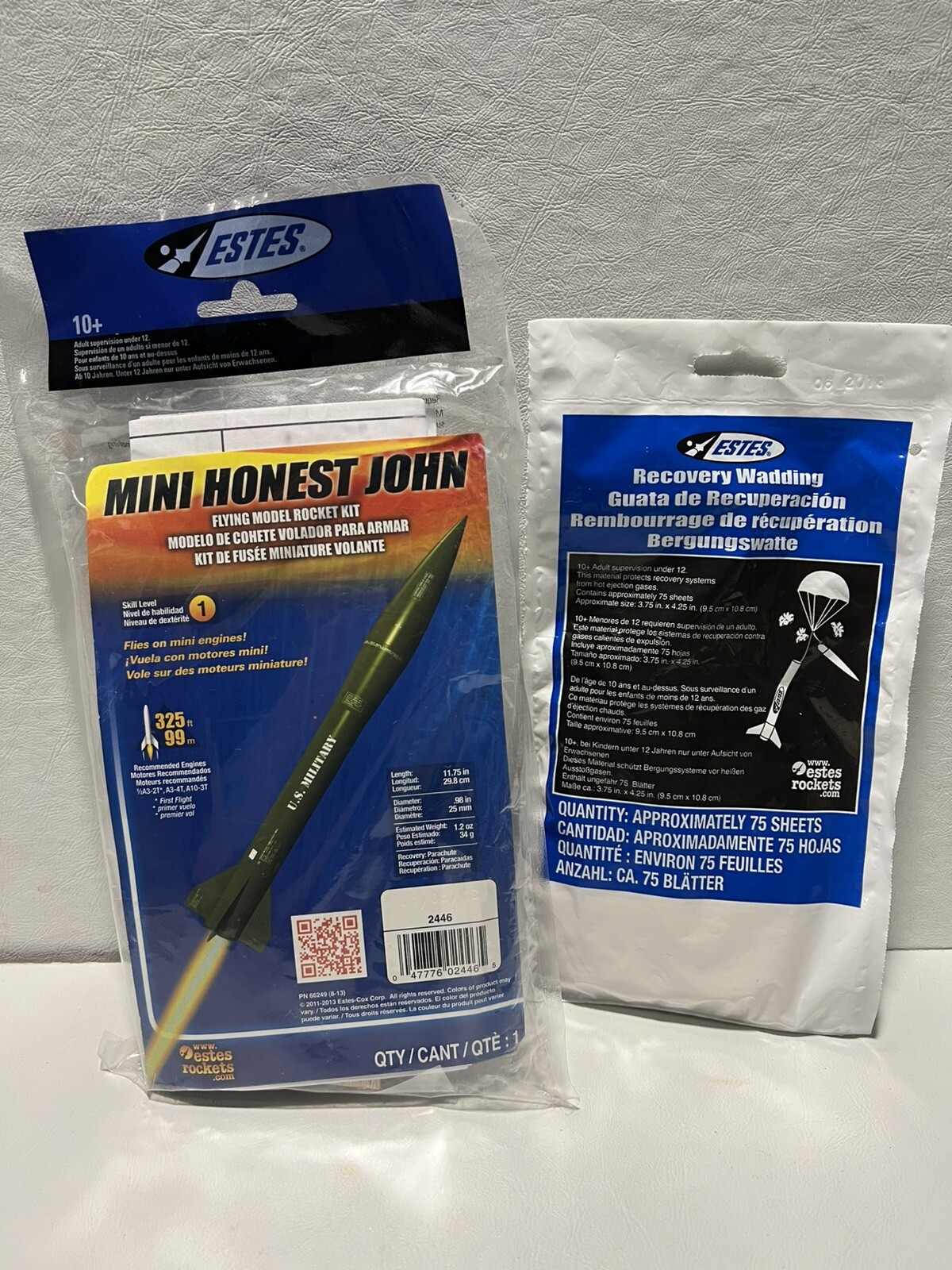 Estes Flying Model Rocket Mini Honest John Intermediate Level 2 Kit EST2446
