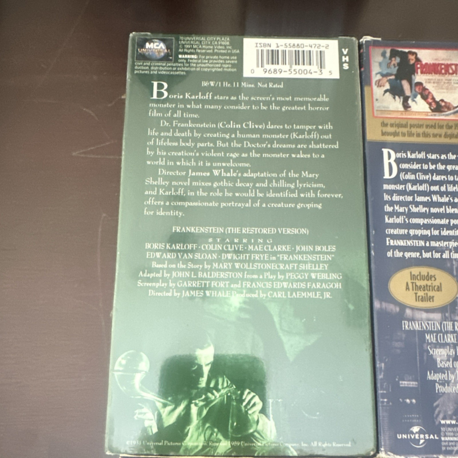Universal Frankenstein Bride Young Frankenstein VHS Classic Monster Collection …