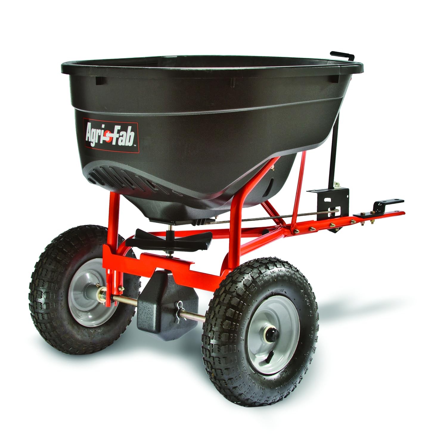 Agri-Fab Pull Behind Broadcast Spreader for Seed, Fertilizer, 130 lb., Black