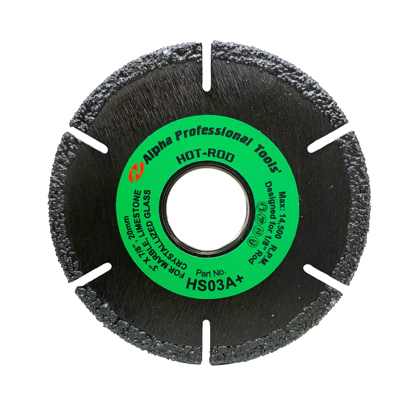 Alpha Professional Tools Hot-Rod Marble 3"- For 1/8" Rod- HS03A+