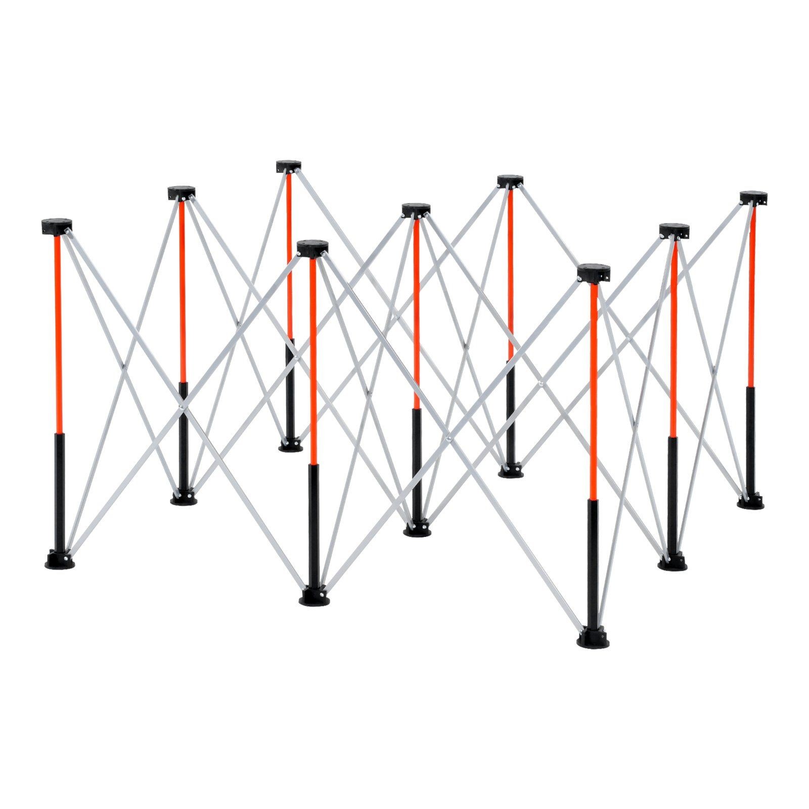 4.15x4.15ft Aluminum Folding Workstand 3500lb Capacity Portable Compact Design