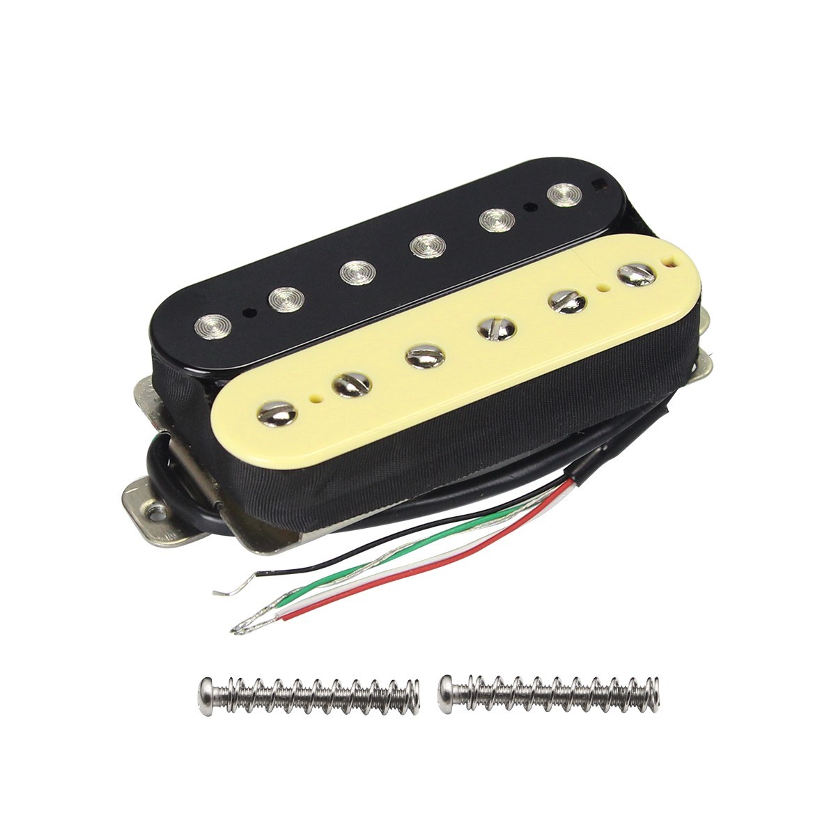 FLEOR Zebra Alnico 5 Double Coil Humbucker Electric Guitar Bridge Pickup