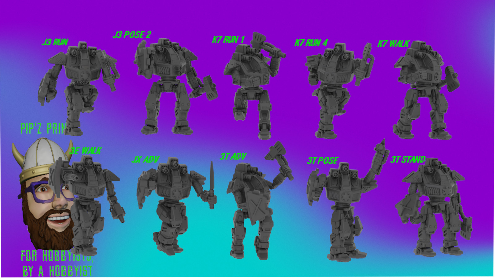 Valiant Alternate Mech Model For Battletech 6mm-10mm-15mm RLWS