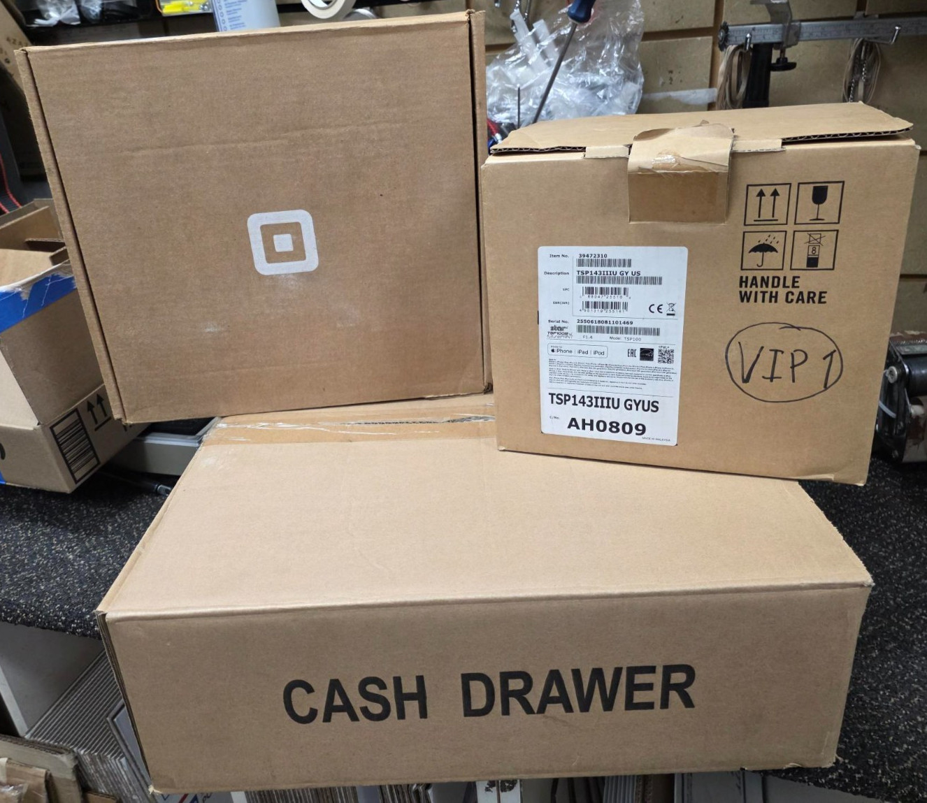 Square POS System - Cash Register, Tap To Pay, Star Printer, (READ)