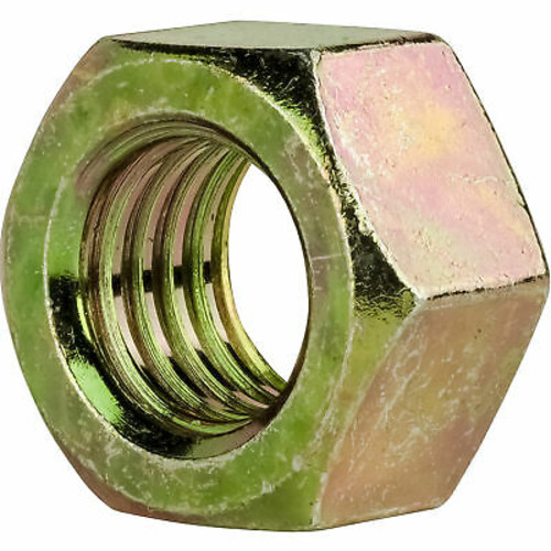 3/8" Grade 8 Finished Hex Nuts Yellow Zinc QTY 100