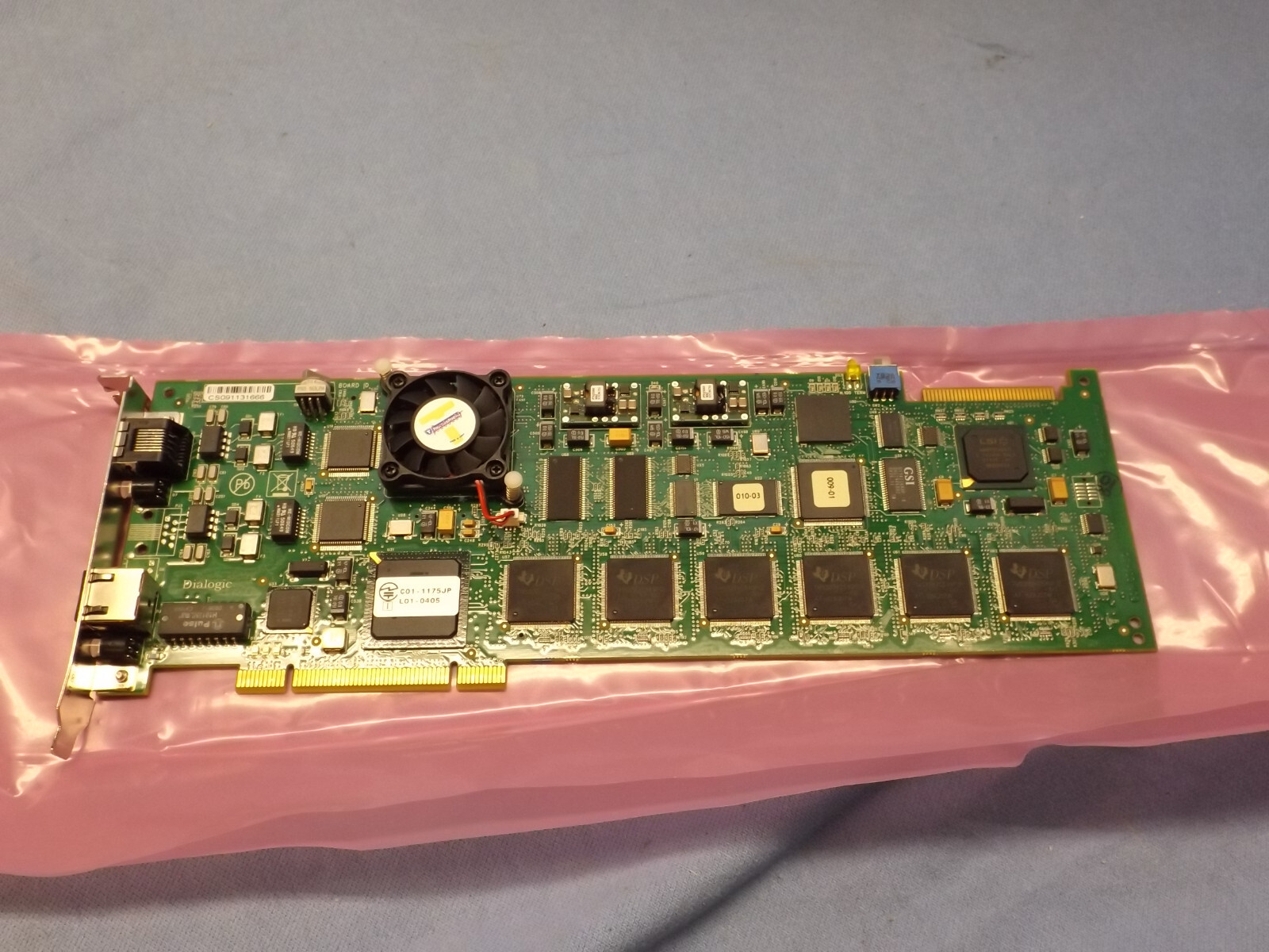 DIALOGIC BROOKTROUT TR1034+P24H-T1-1N-R 901-001-11N VOICE FAX BOARD (A0936)