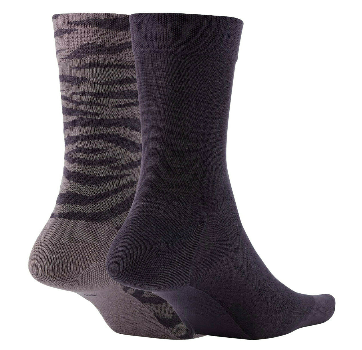 NIKE Women's Sheer 2-Pack Ankle Socks sz M Medium (6-10) Black Gray Stripes