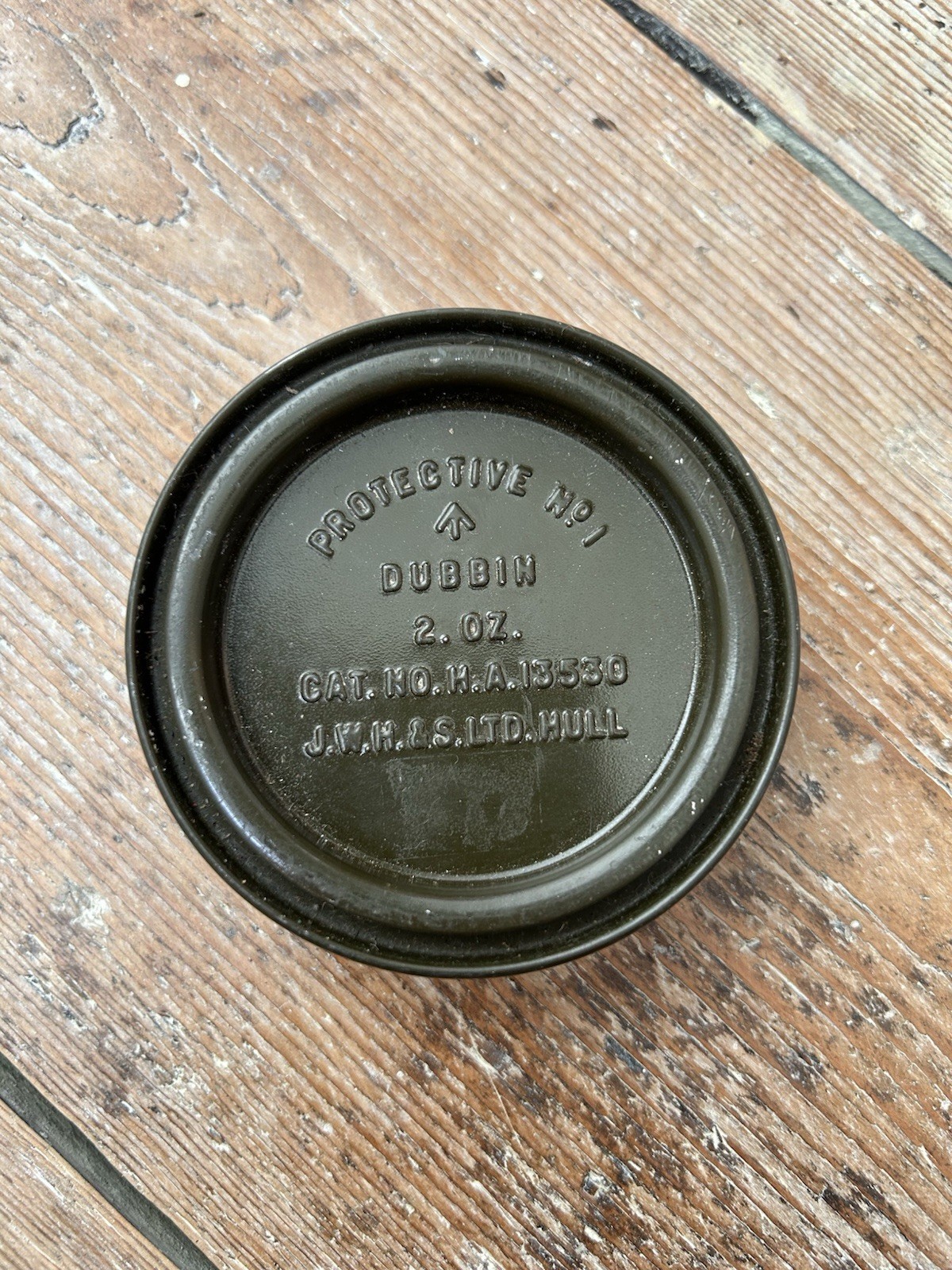 WW2 British Army Dubbin Tin & Contents ~ Unused!!!