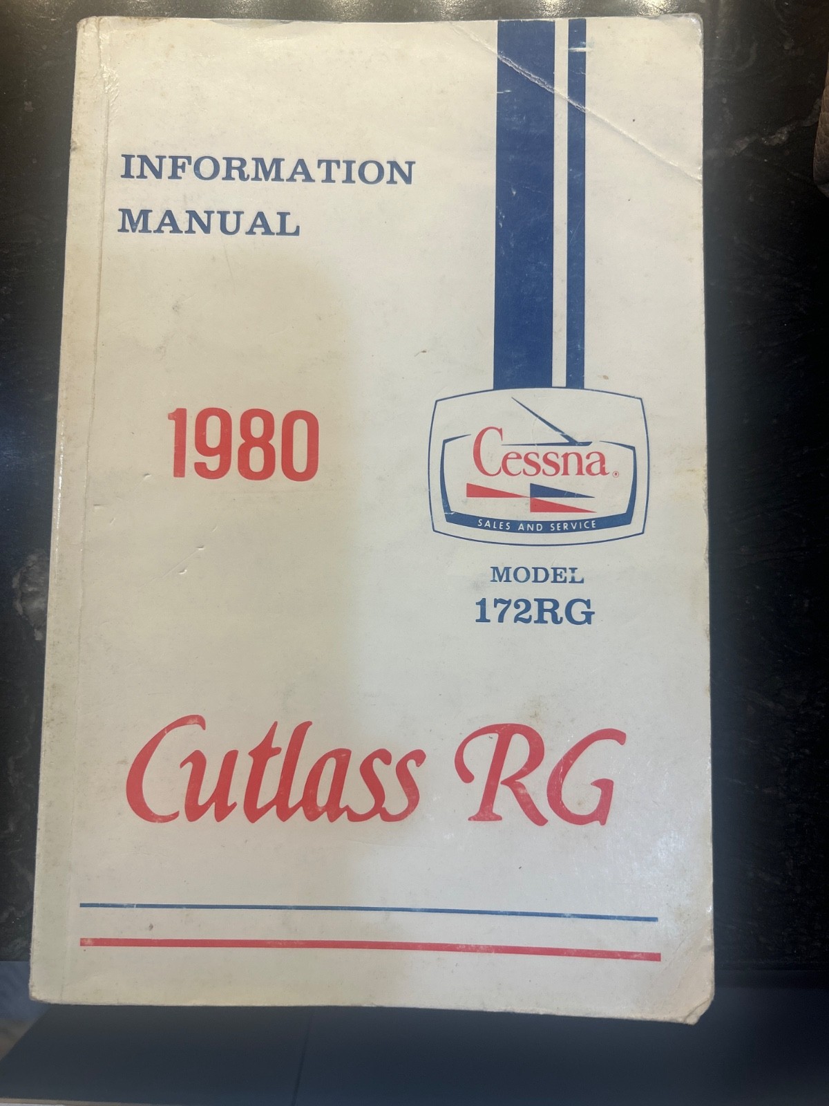 Cessna 1980 Cutlass RG Model 172RG Information Manual - NEW Sealed