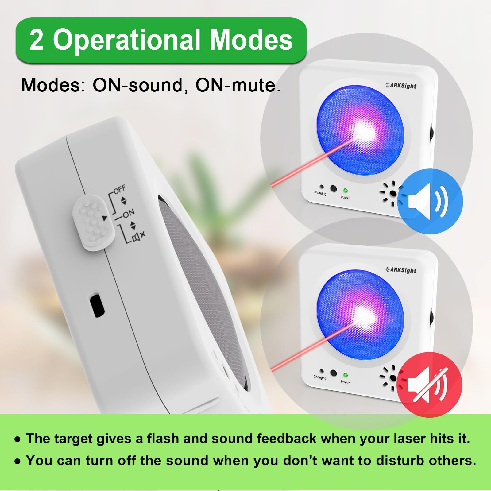 Portable Dry Fire Laser Training System for Target and 9mm Training Cartridge...