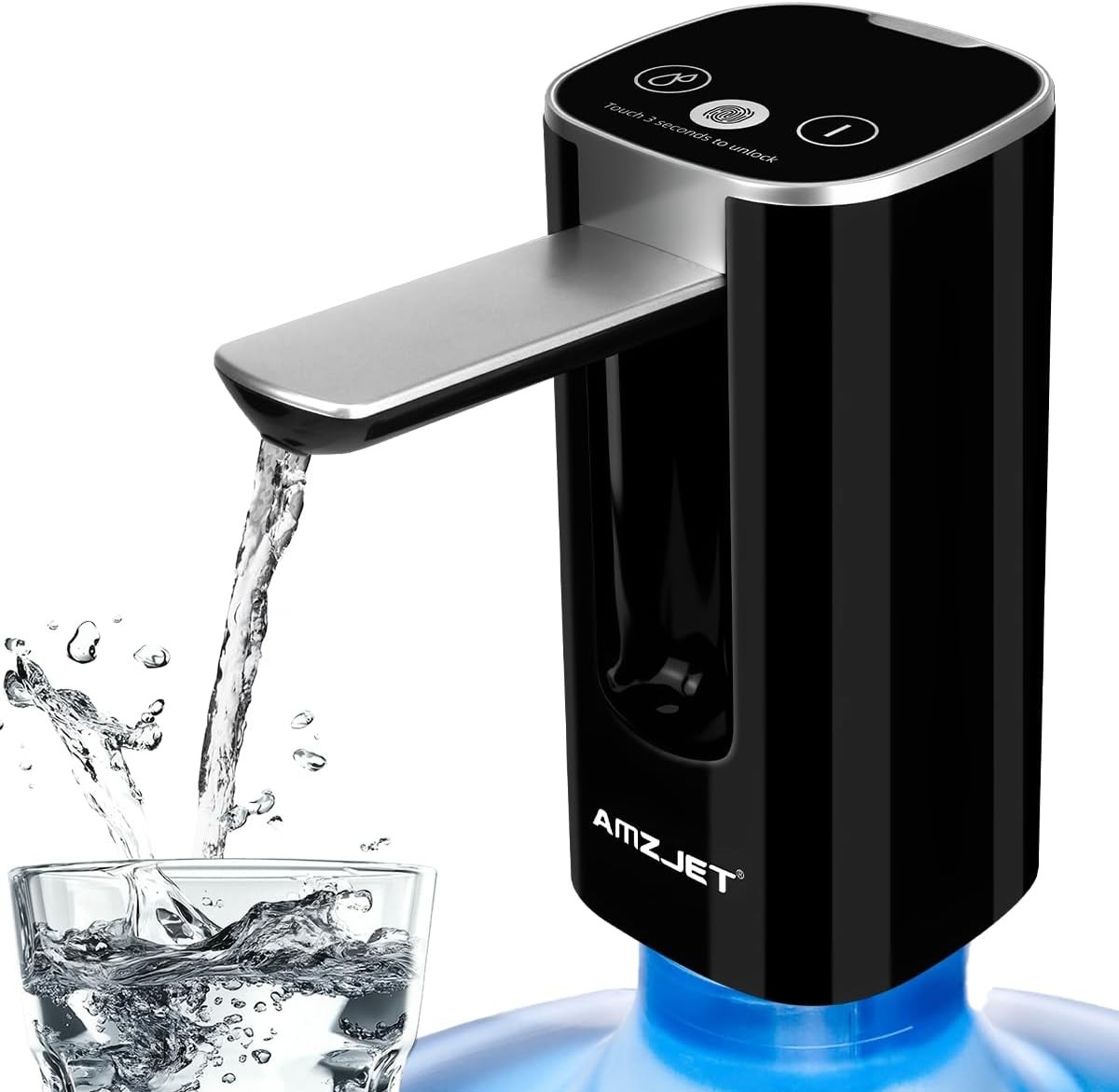 Water Dispenser for 5 Gallon Bottle with Digital Display, 4 Dispense Modes, P...