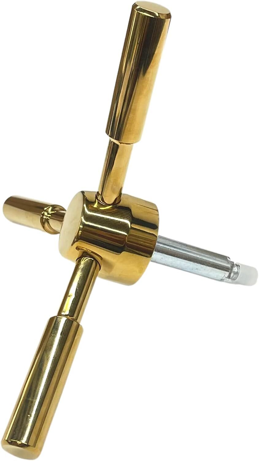 3 Spoke Safe Handle Replacement Gold Finish Heavy-Duty Handle For Safe Box