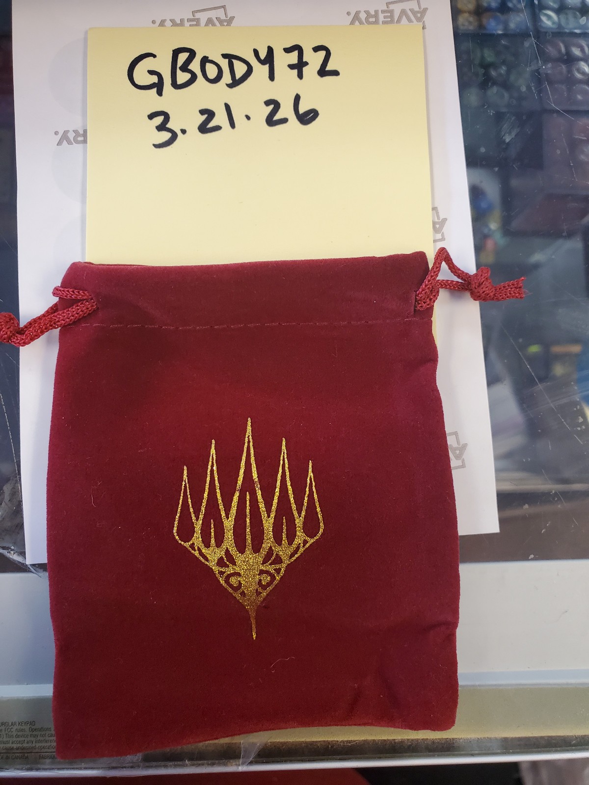 Magic The Gathering Lord of the Rings Promo Dice Bag MTG