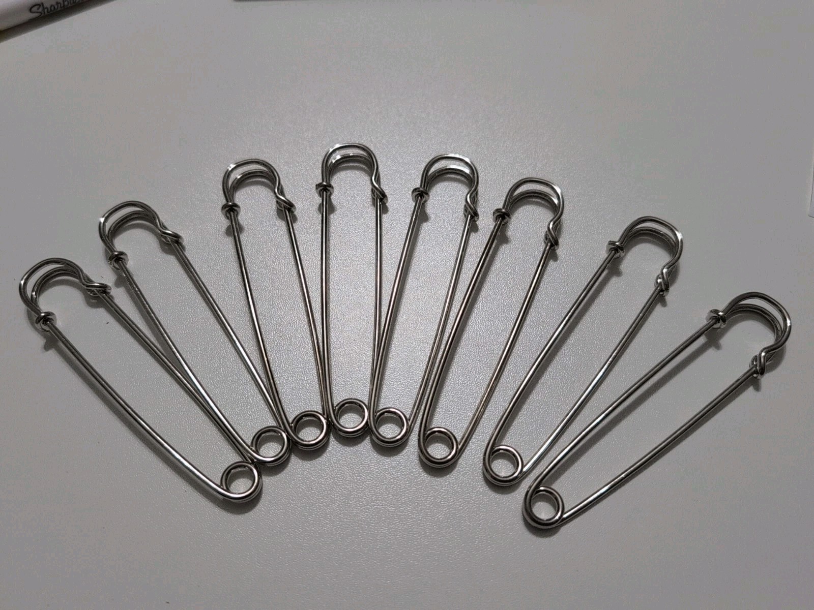 4 Inch Steel Horse Animal Blanket Pins, Kilt Safety Pins, Get Creative! 8 Pack
