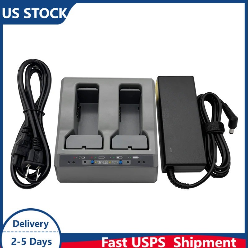 Upgrade 2 Slots Charger For Trimble GPS S8 S7 S6 R10 Battery Total Station 79400