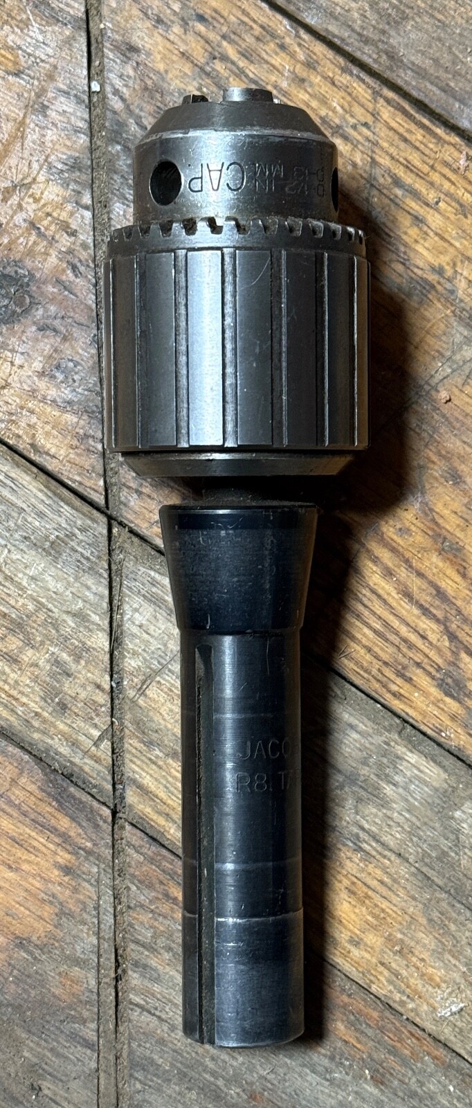 Jacobs Chuck 0-1/2" Cap 34-02 2 Taper w/ Jacobs R8 Taper (6640)