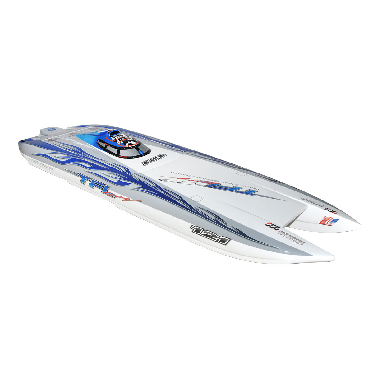TFL 1133 S2 ARTR RC Electric Zonda Catamaran Fiberglass Boat Dual Motors & ESC