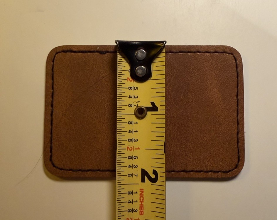 Carhartt Leatherette Patch Iron on Adhesive Custom 3” X 2”