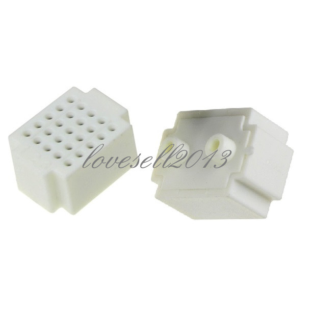 10pcs Mini 25 Points Breadboard Solderless Prototype Tie-point white For Arduino