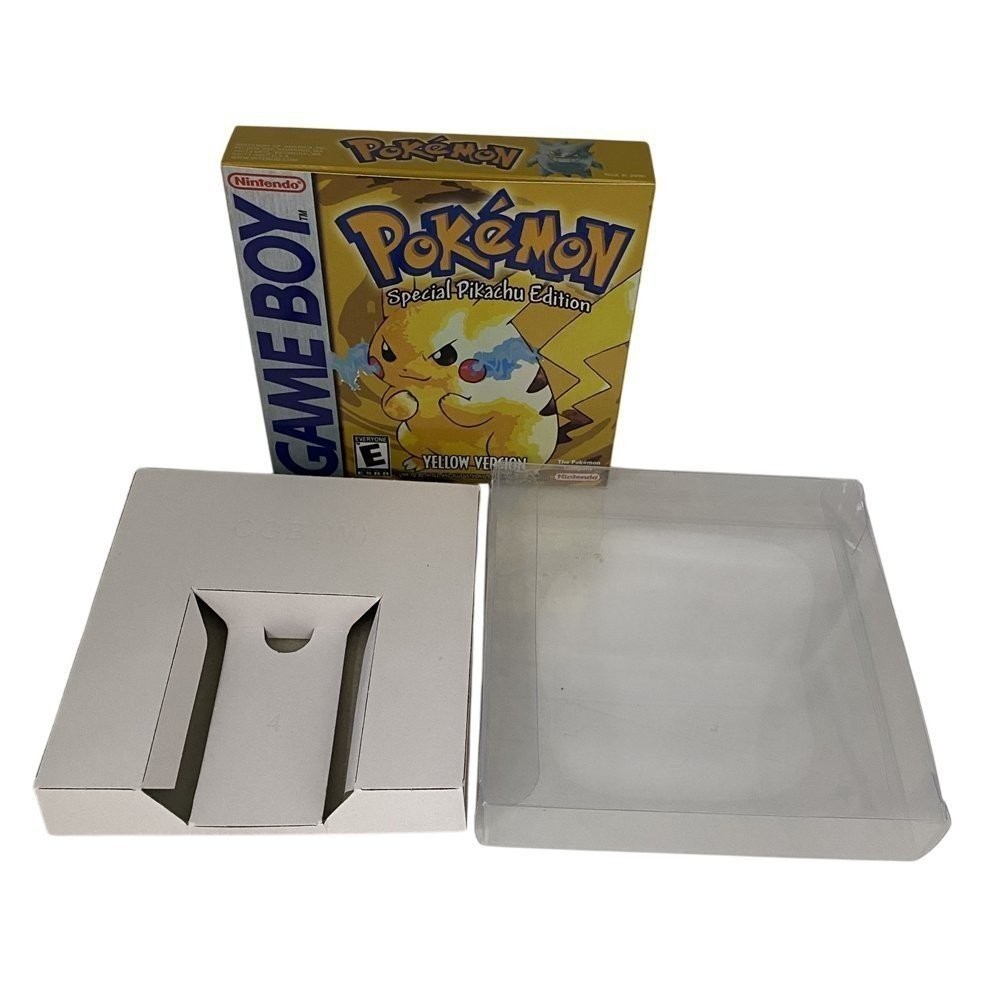 Nintendo GameBoy DMG Game Box Only Inserts Protector Pokemon Yellow