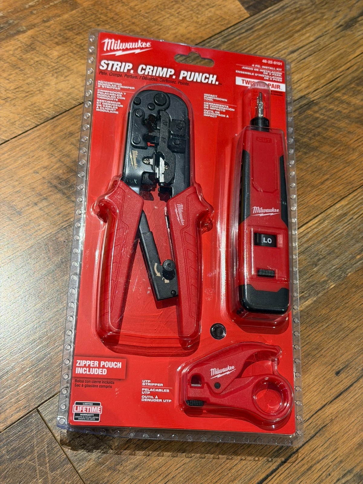 NEW Milwaukee 48-22-8101 Twisted Pair Install Kit Non-Slip Grips