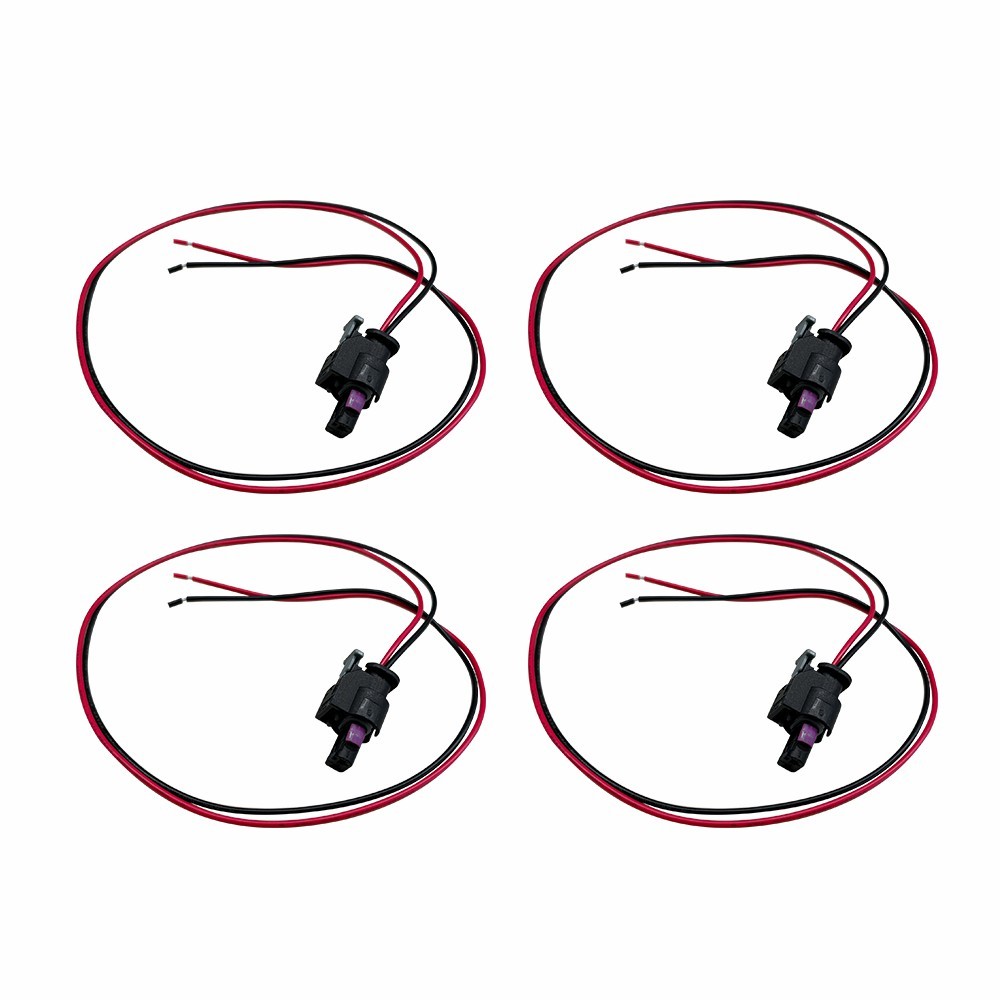 4PCS Side Marker Light Connector Pigtail Wire Harness For 2015-on Chrysler 300 A
