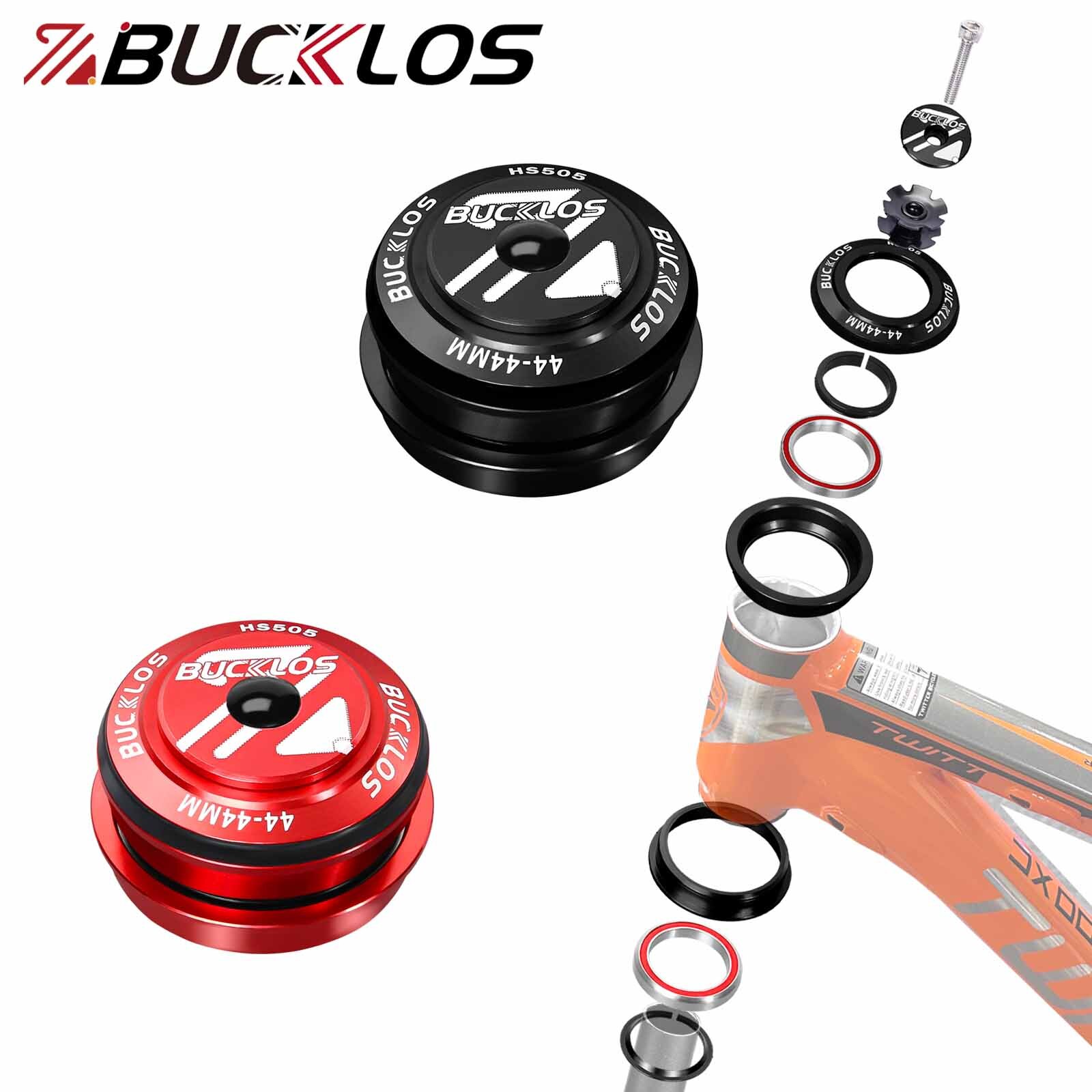 BUCKLOS HS505 1-1/8" Threadless 44mm Headset MTB Road Bike Sealed External Bear