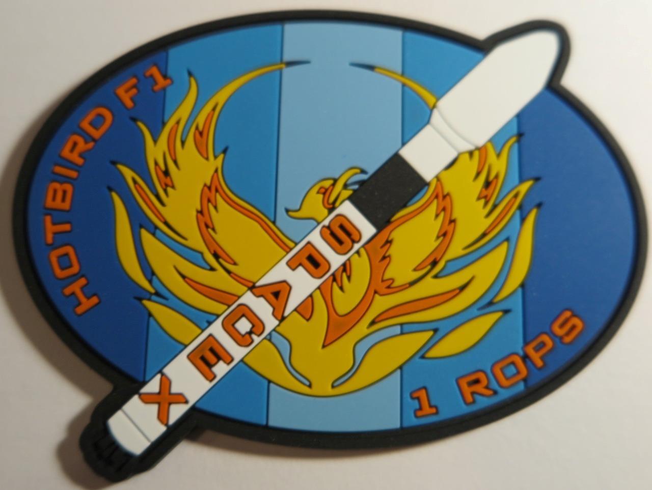 FALCON 9 HOTBIRD F1 MISSION SPACE PATCH PVC MATERIAL