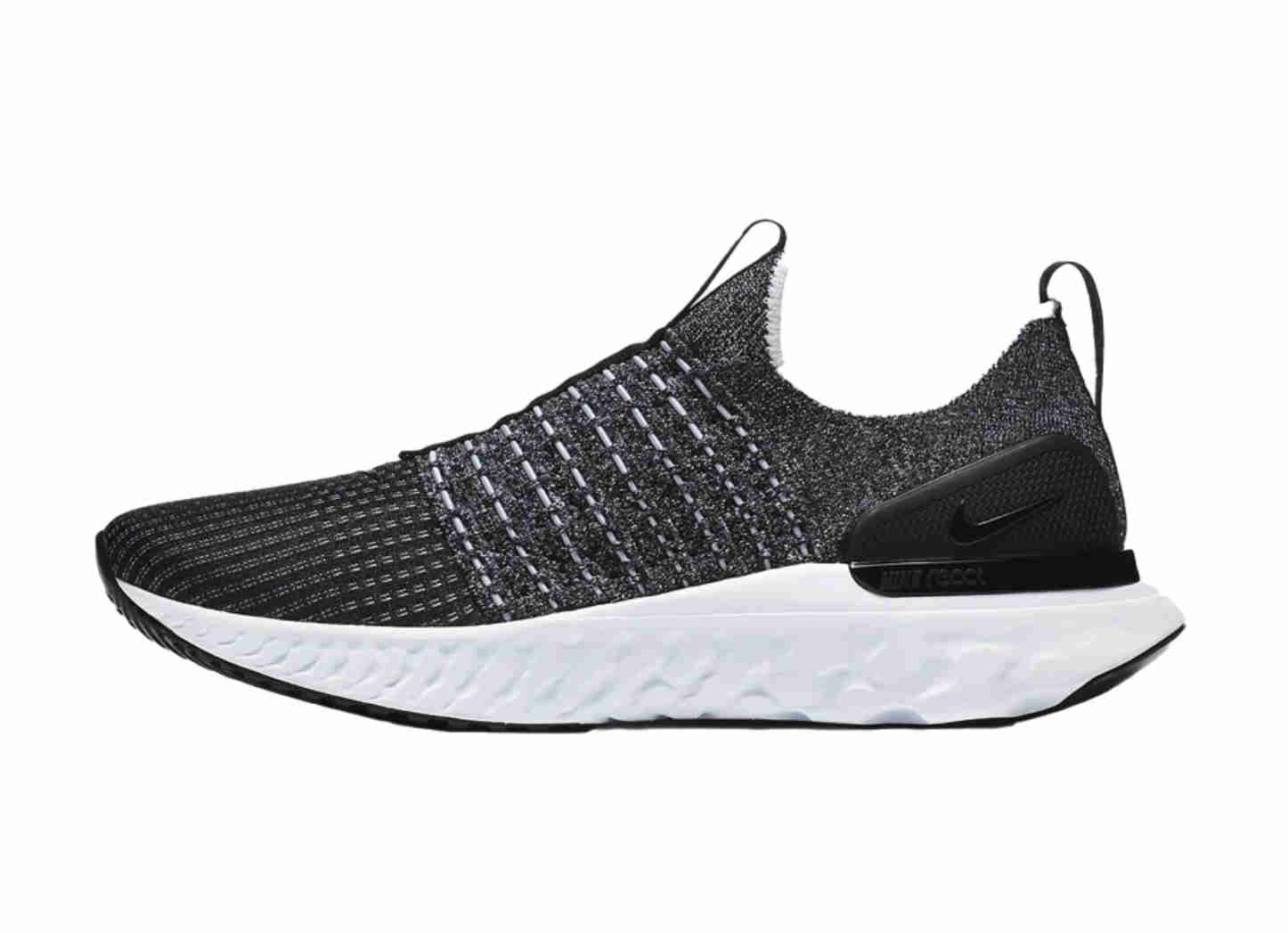 Nike React Phantom Run Flyknit 2 Black Smoke Grey CJ0277-003 Men Size