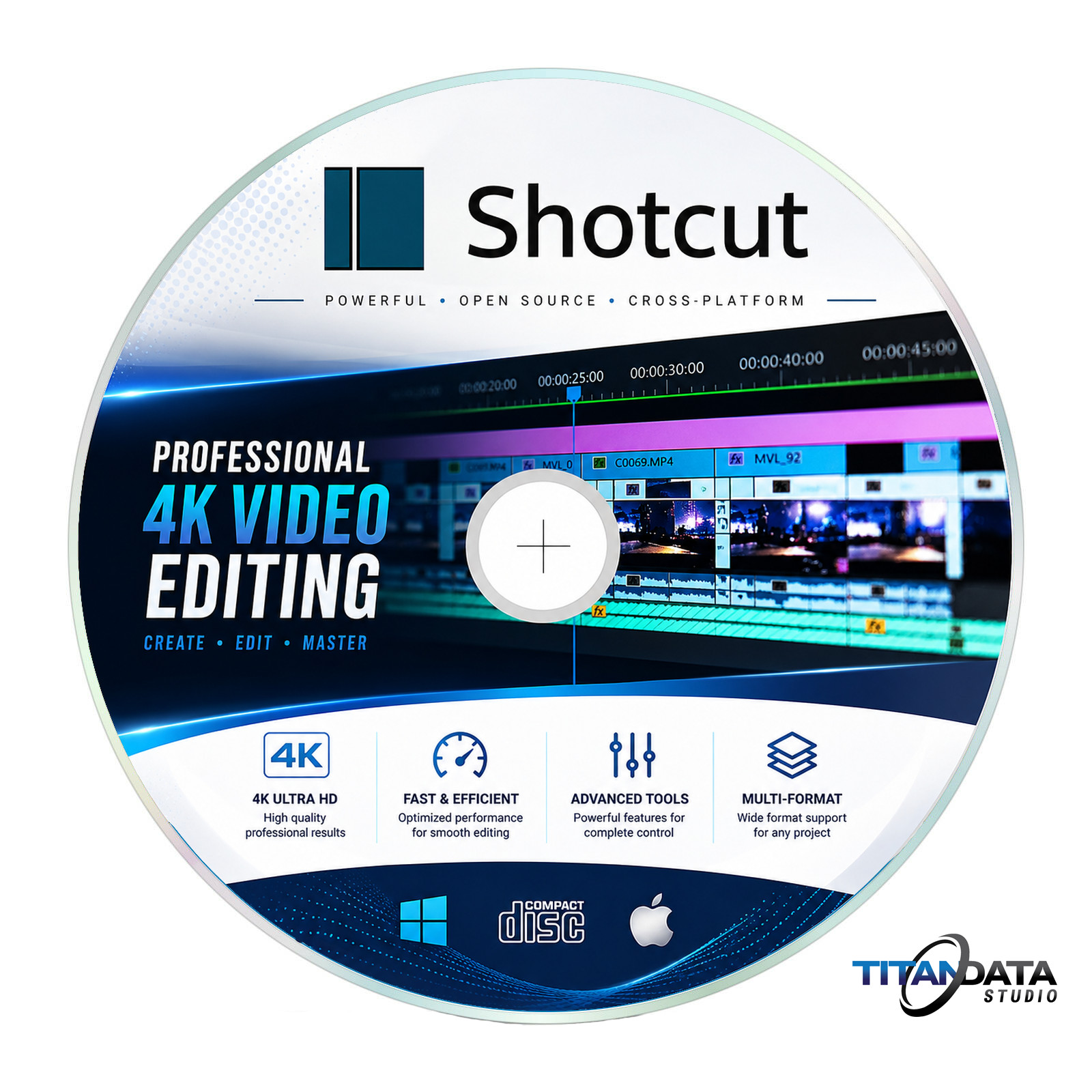 Shotcut 4K - Professional Video Editing Software-Windows/Mac/2026