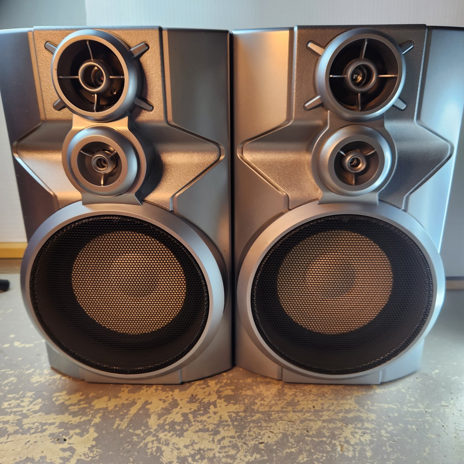 SHARP CP-MPX850(2) Piece Book Shelf Speaker System Woofer Tweeter Super Tweeter