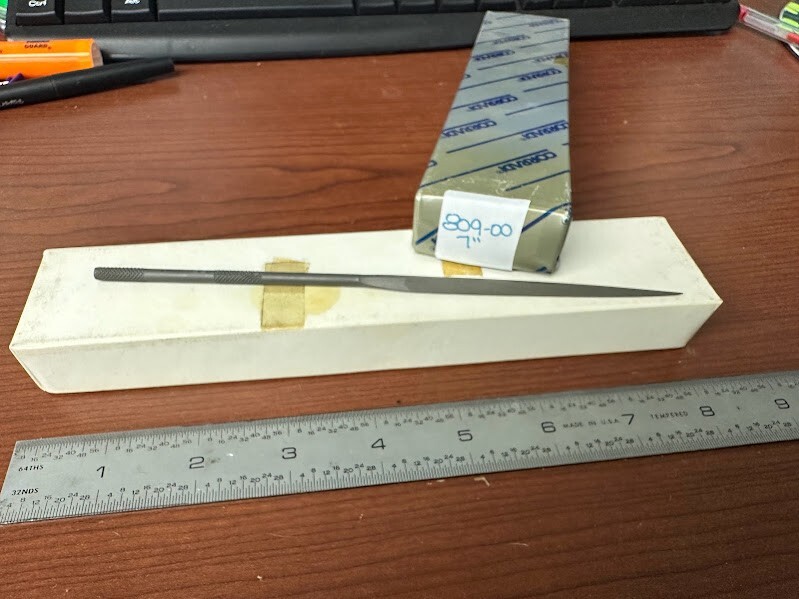CORRADI EXTRA QUALITY NEEDLE FILES LOT OF 6 7" LOT OF 0 CUT:00 SERIES: 809-00