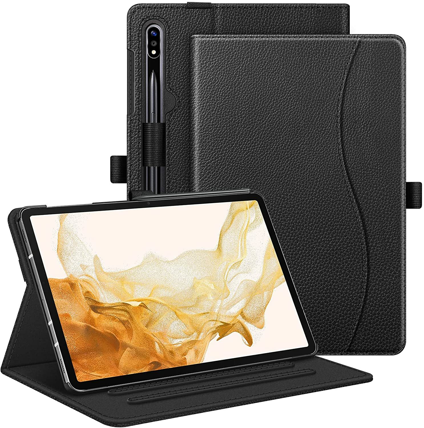 Case for Samsung Galaxy Tab S8 Plus/S7 Plus/S7 FE Multi-Angle Protective Cover