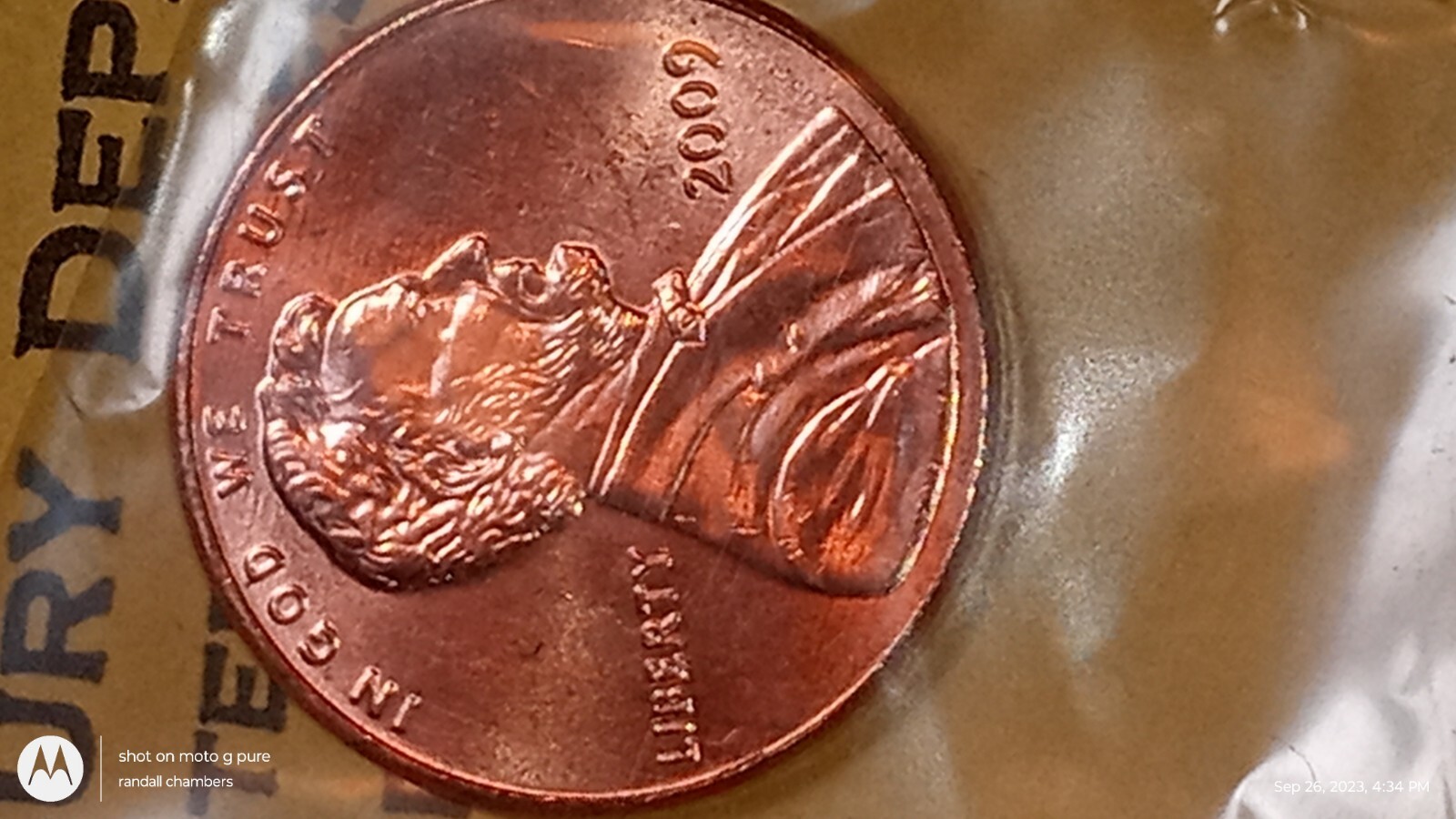 2009 lincoln bicentennial cent