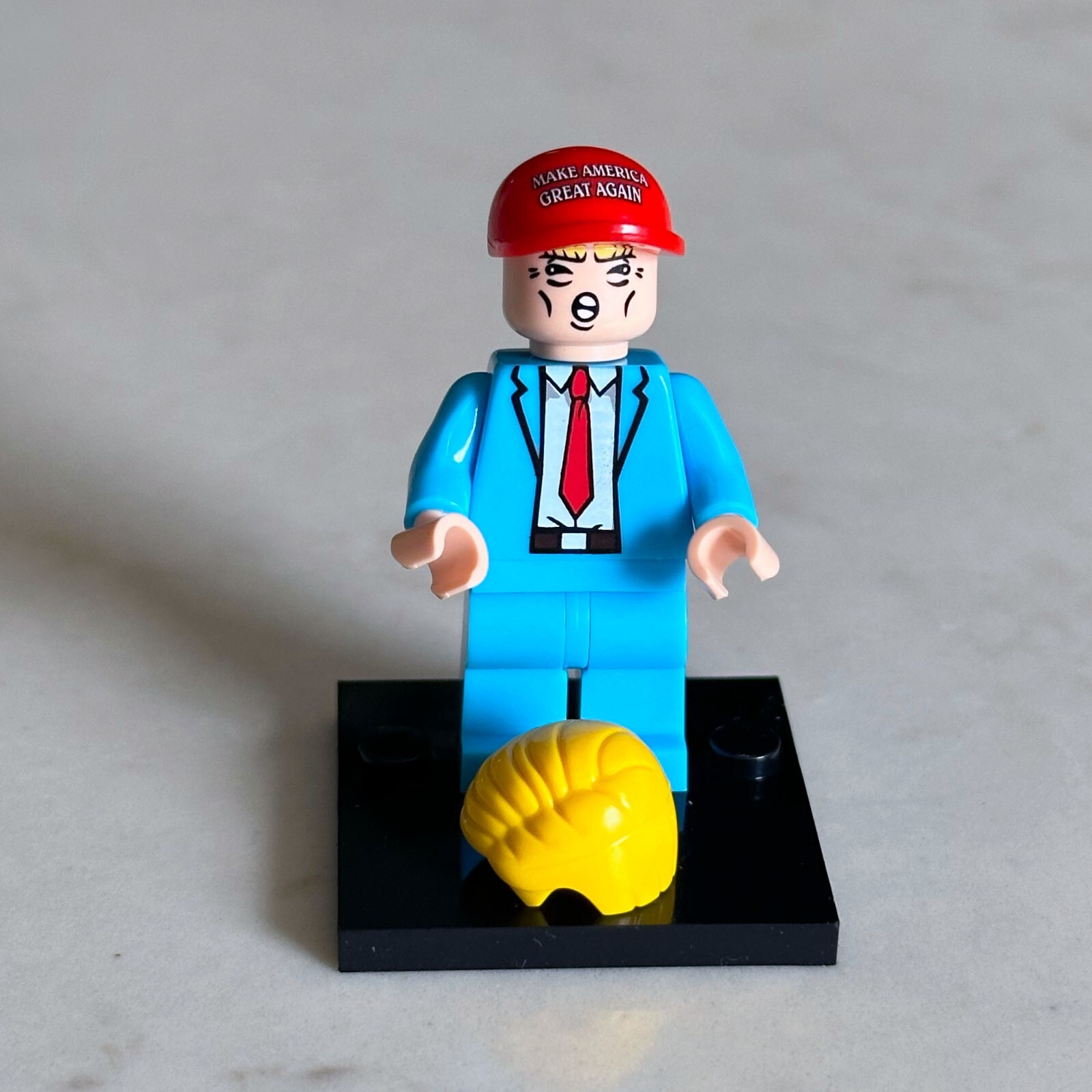 BRAND NEW President Donald Trump Lego Minifigure With MAGA Hat! - U.S. Seller!!!