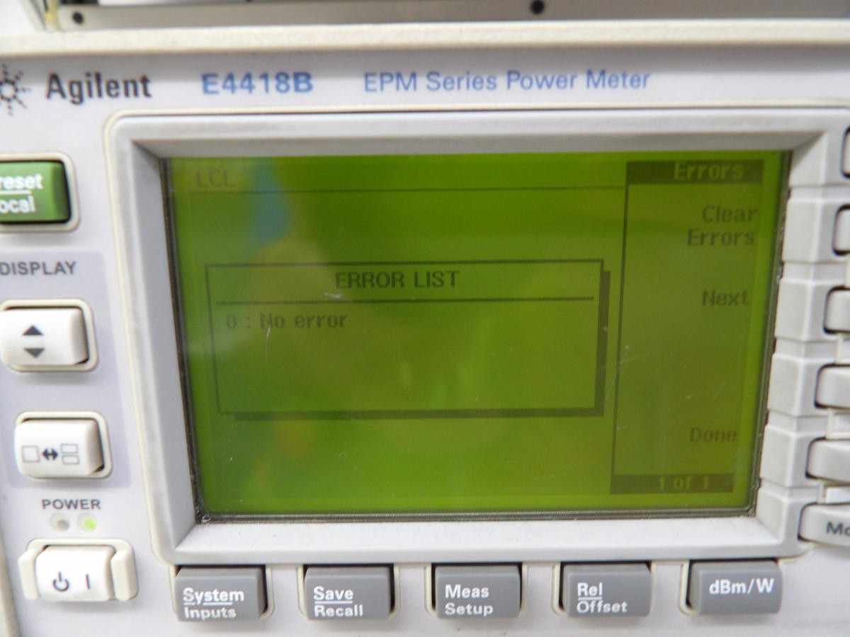 AGILENT E4418B EPM SERIES POWER METER M3601