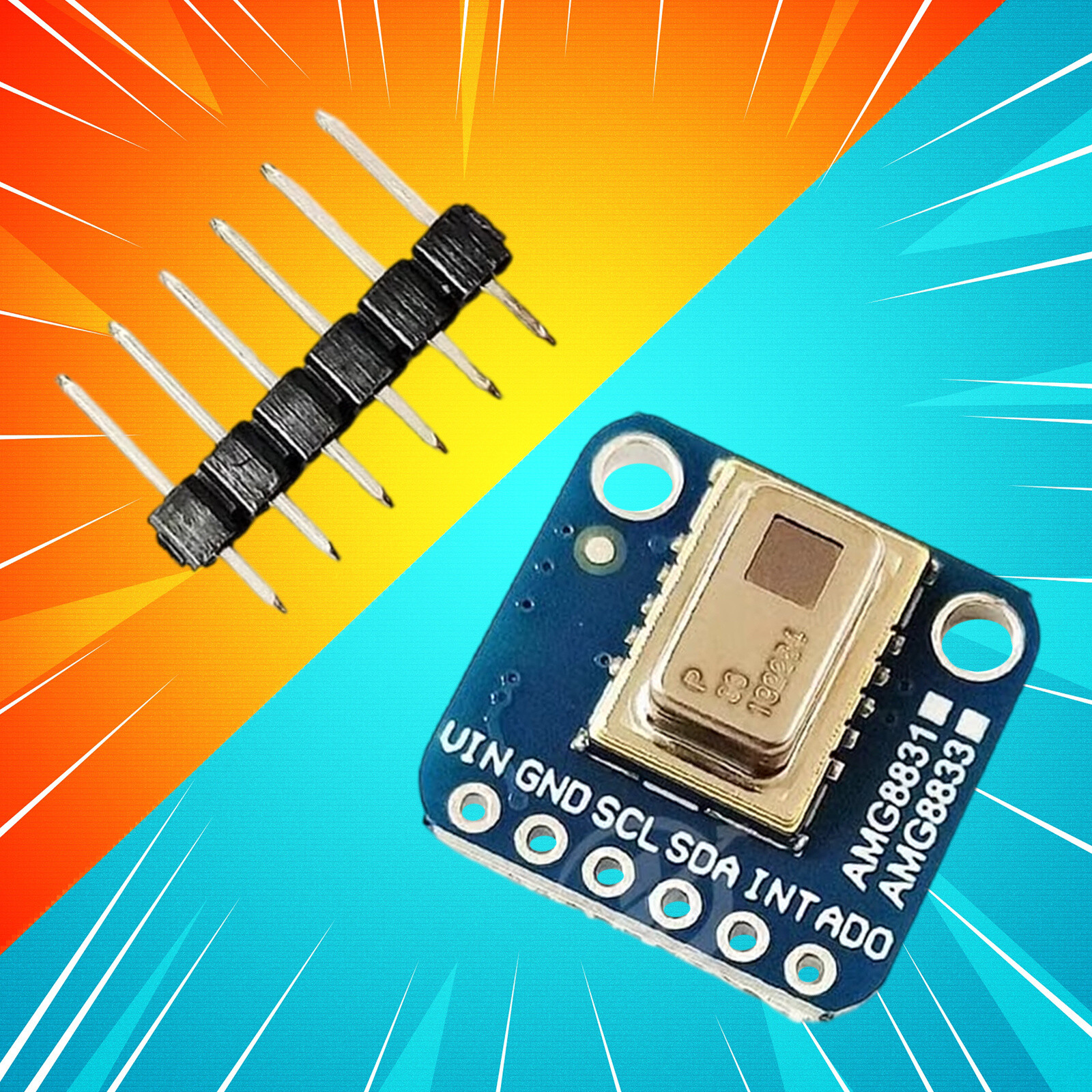 AMG8833 IR 8x8 Thermal Infrared Camera Array Temperature Sensor Module Parts