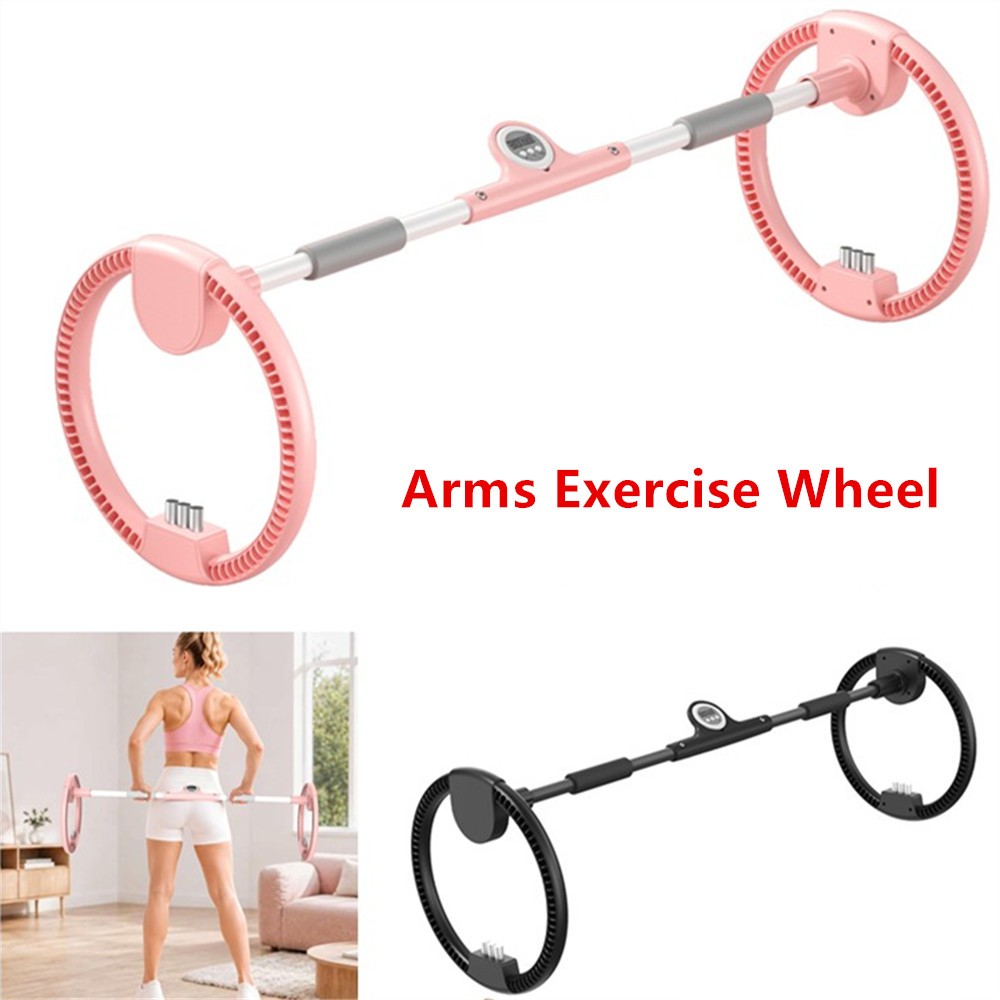 Adjustable Arms Exercise Wheel Portable Wrist Training Big Swing Wheel Trainer