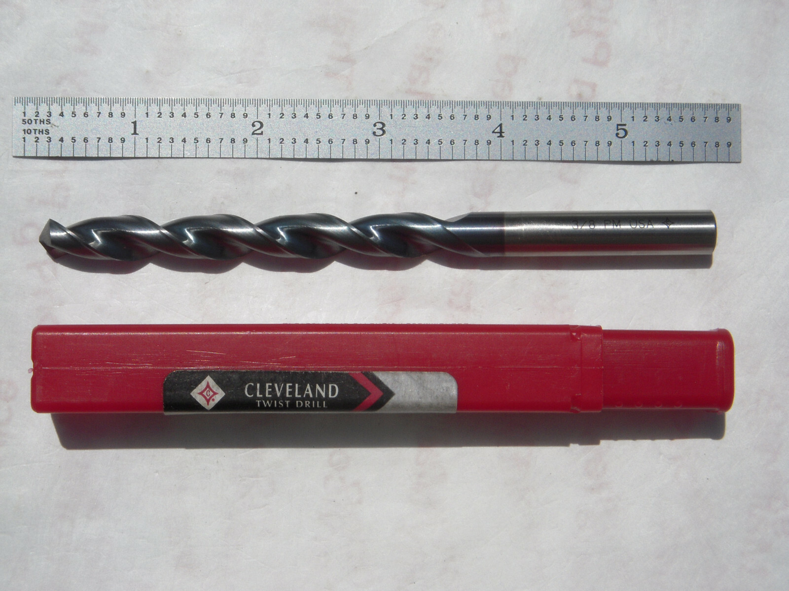 NEW CLEVELAND USA 3/8" CUT X 3-1/2" LOC X 5-1/2" OAL TICN COAT JOBBER DRILL BIT