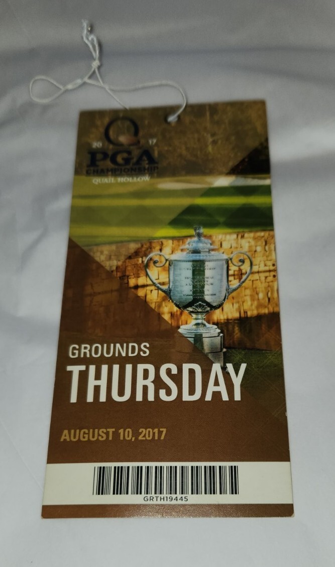 2017 PGA Championship Quail Hollow TICKET grounds
